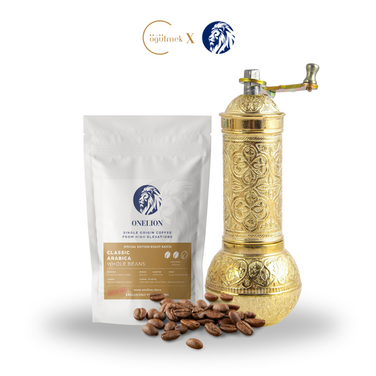 Turkish Coffee Traditional Manual Mill Gold